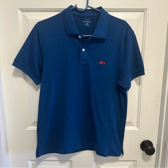 J. Crew Untucked-fit critter flex piqué polo shirt Size Medium - Picture 2 of 7